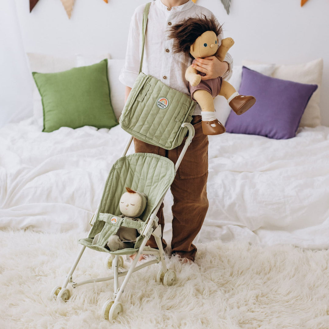 Olli Ella Carrie Convertible Changing Set – Sage