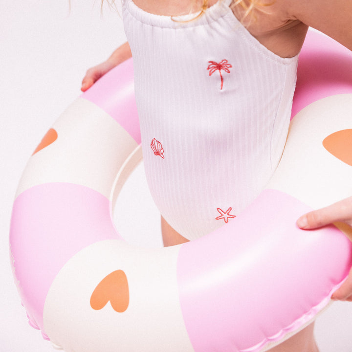 Swim Essentials Inflatable Swim Ring – Cozy Hearts (55 cm)
