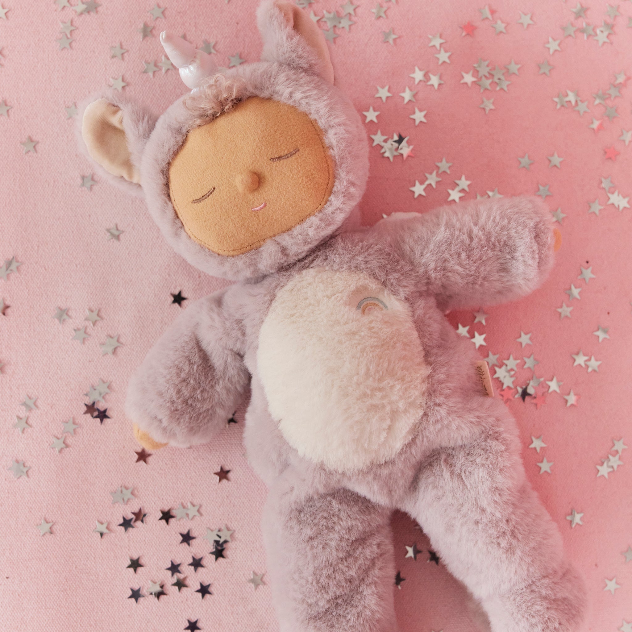 Olli Ella Cozy Dinkum Unicorn – Lilac Sweetpea