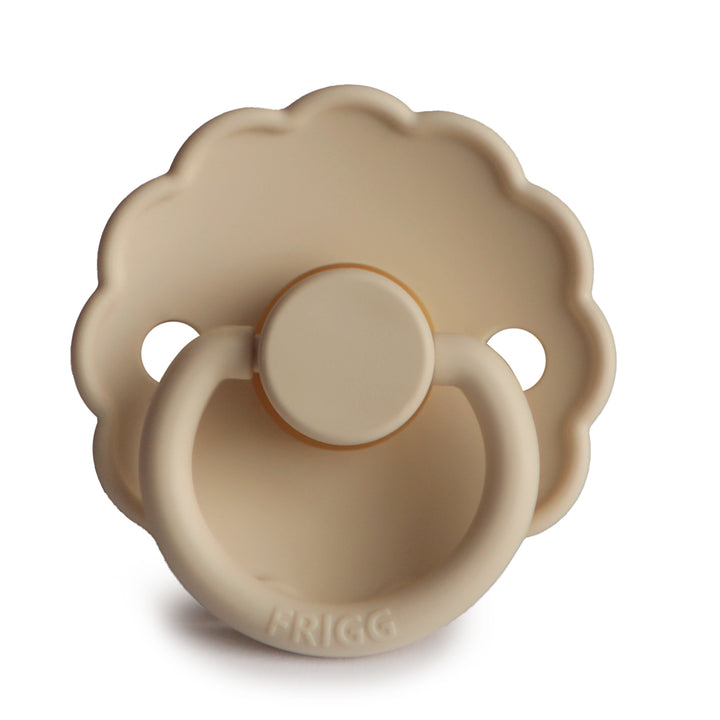FRIGG Daisy Round Latex Pacifier – Croissant