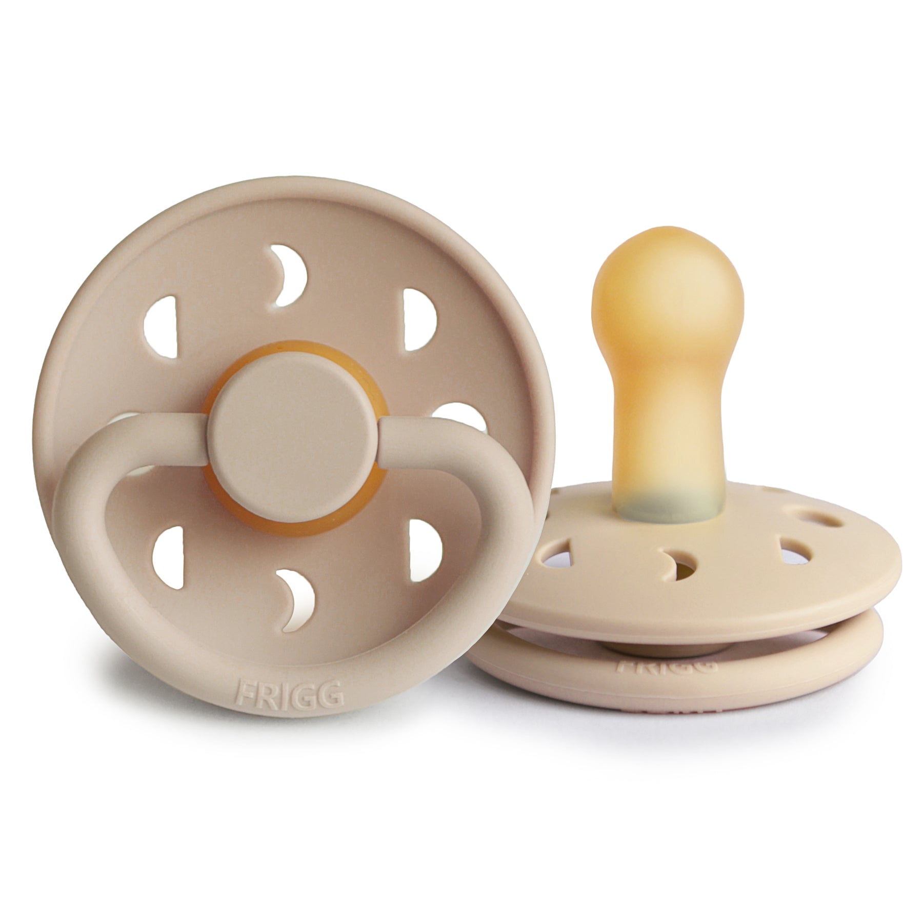 FRIGG Moon Phase Round Latex Pacifier – Croissant