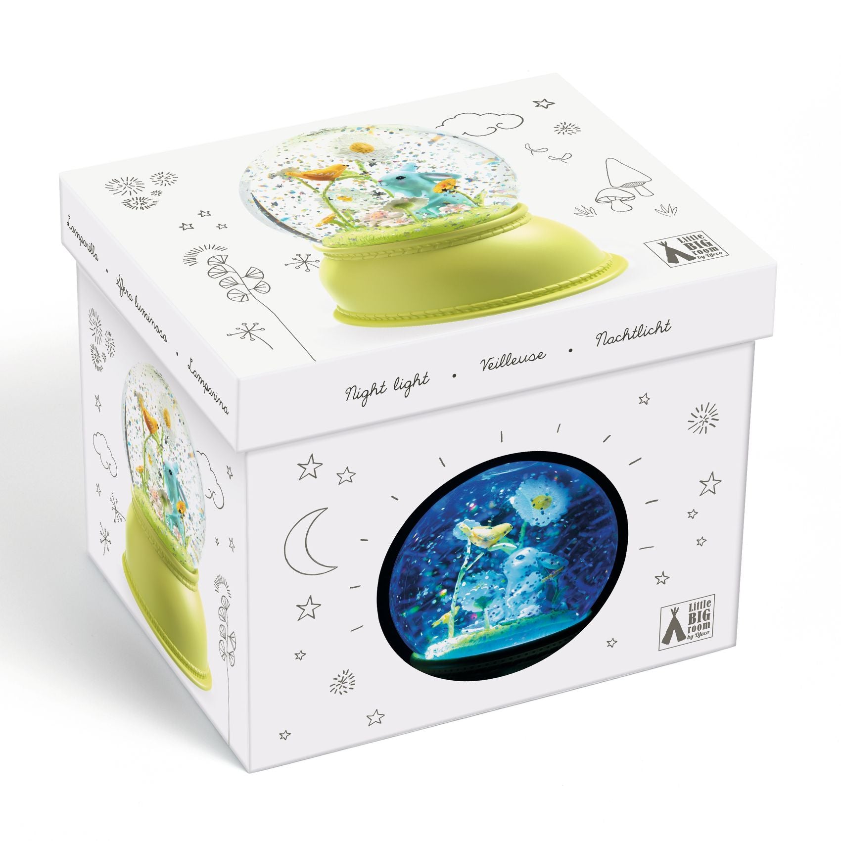 Djeco Snow Globe Night Light – Rabbit