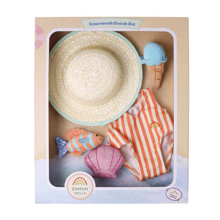 Olli Ella Seashell Shores Dinkum Boardwalk Beach Dress-Up Set (Limited Edition)