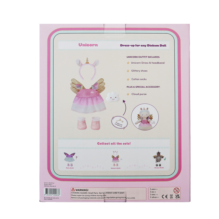 Olli Ella Dinkum Doll Unicorn Outfit Set (Limited Edition)