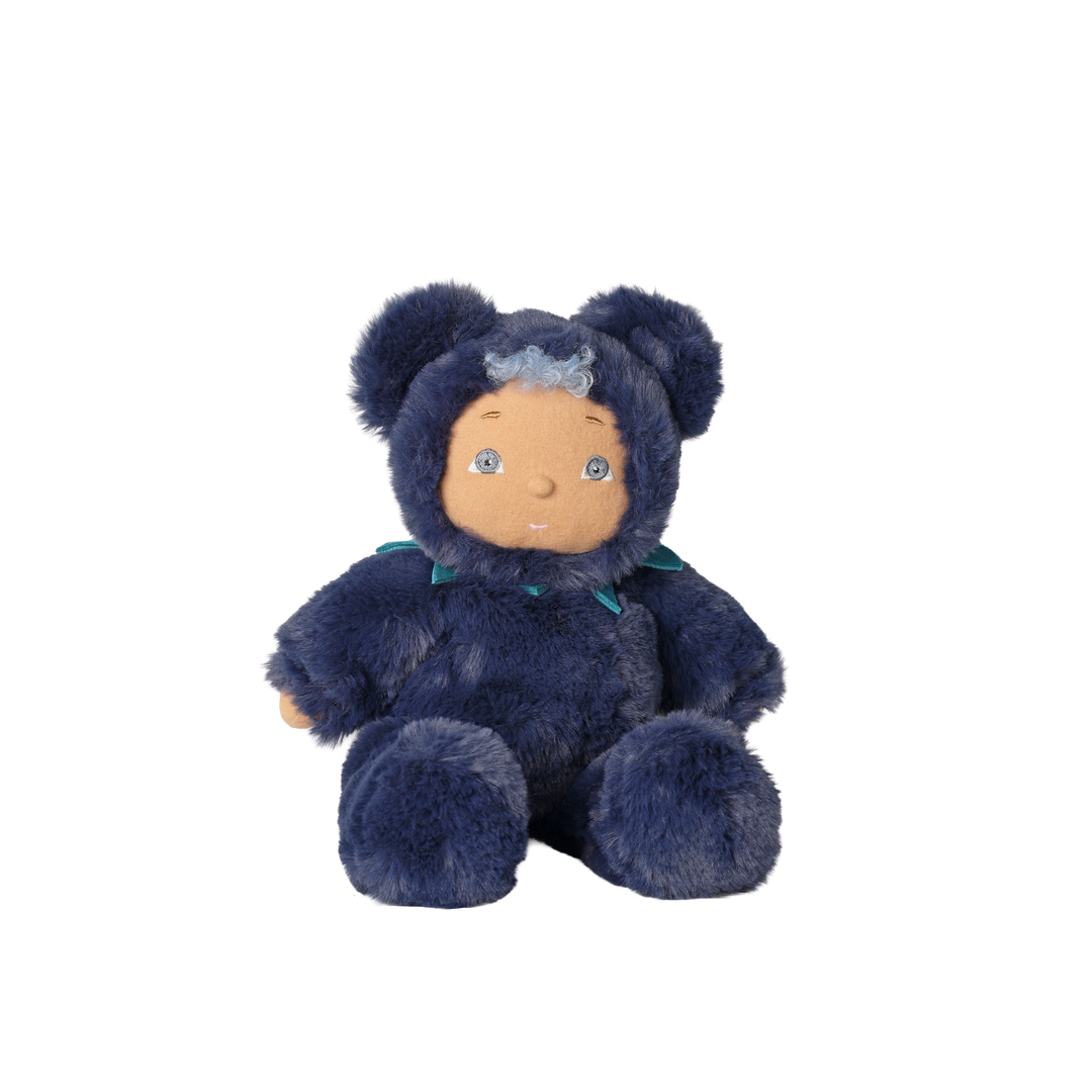Olli Ella Mumble Jungle Cozy Dinkum Doll – Blueberry Bear (Limited Edition)