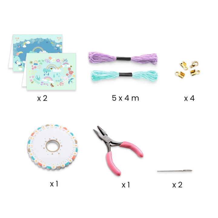 Djeco You &amp; Me Beads &amp; Jewellery Craft – Rainbow Kumihimo