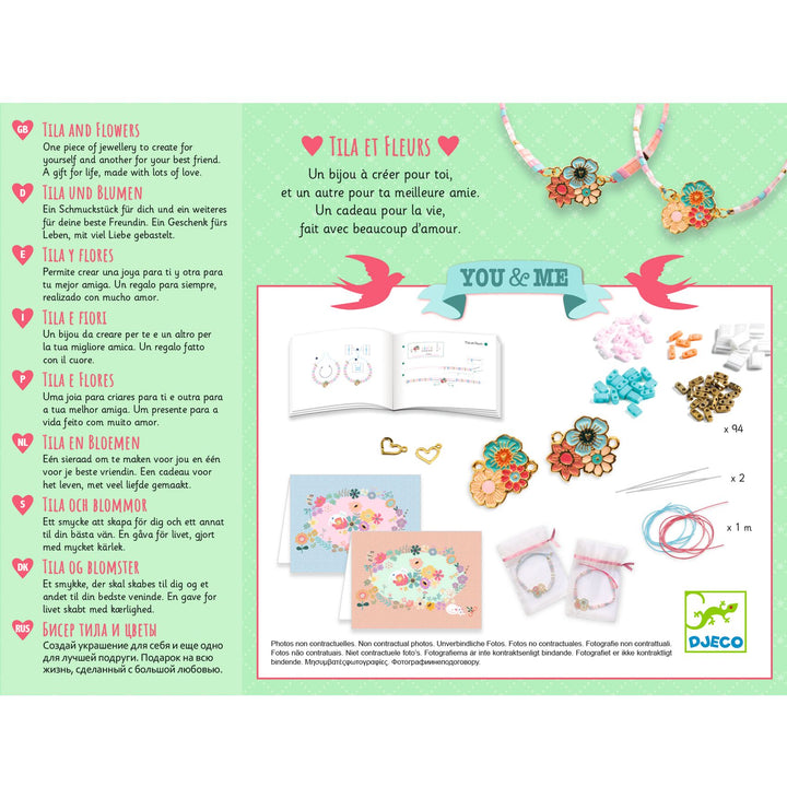 Djeco You &amp; Me Beads &amp; Jewellery Craft – Tila And Flowers