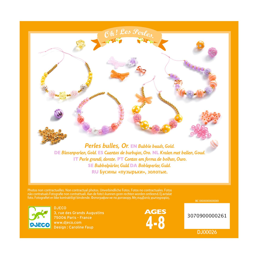 Djeco Bubble Beads – Gold