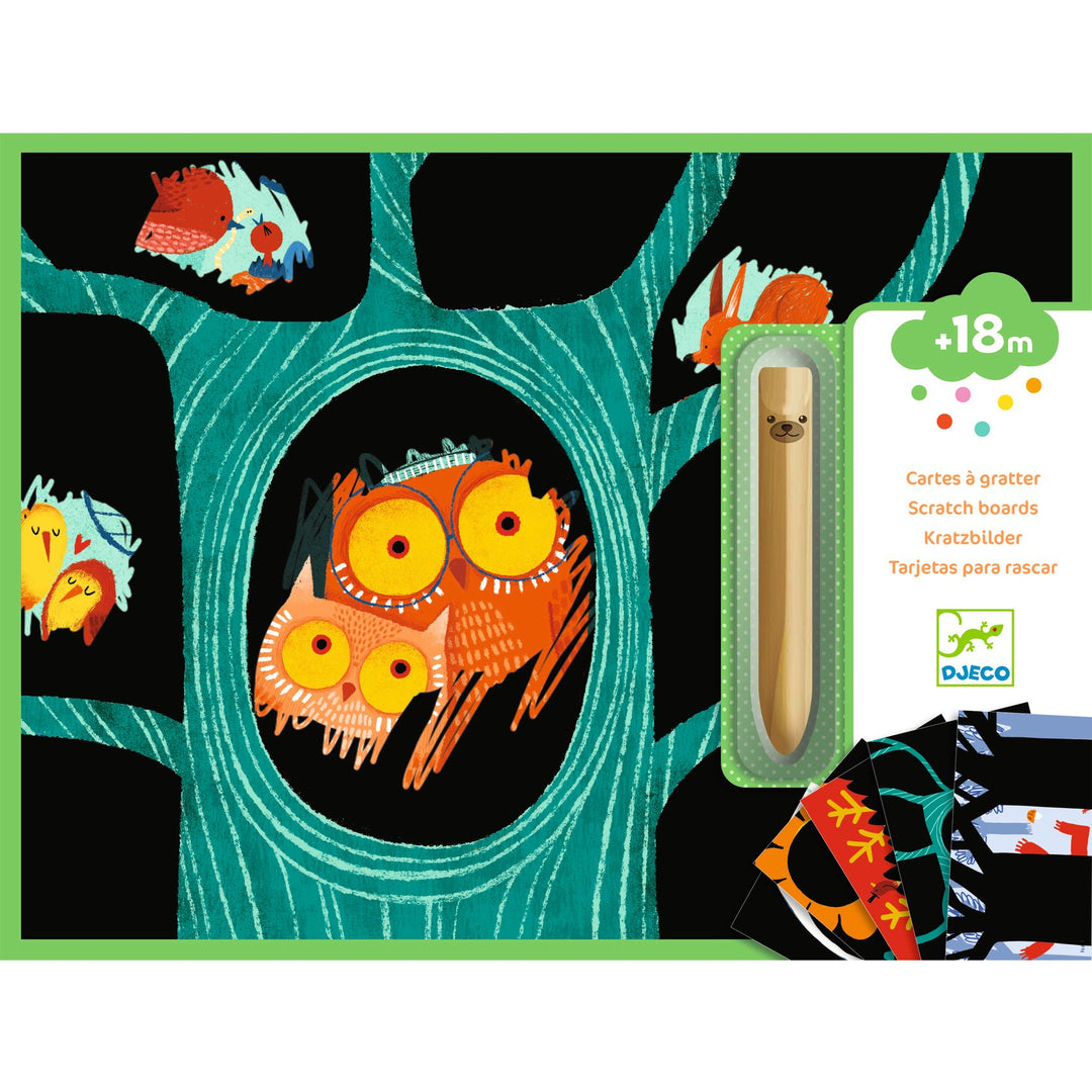 Djeco Scratch Boards – Learning About Animals