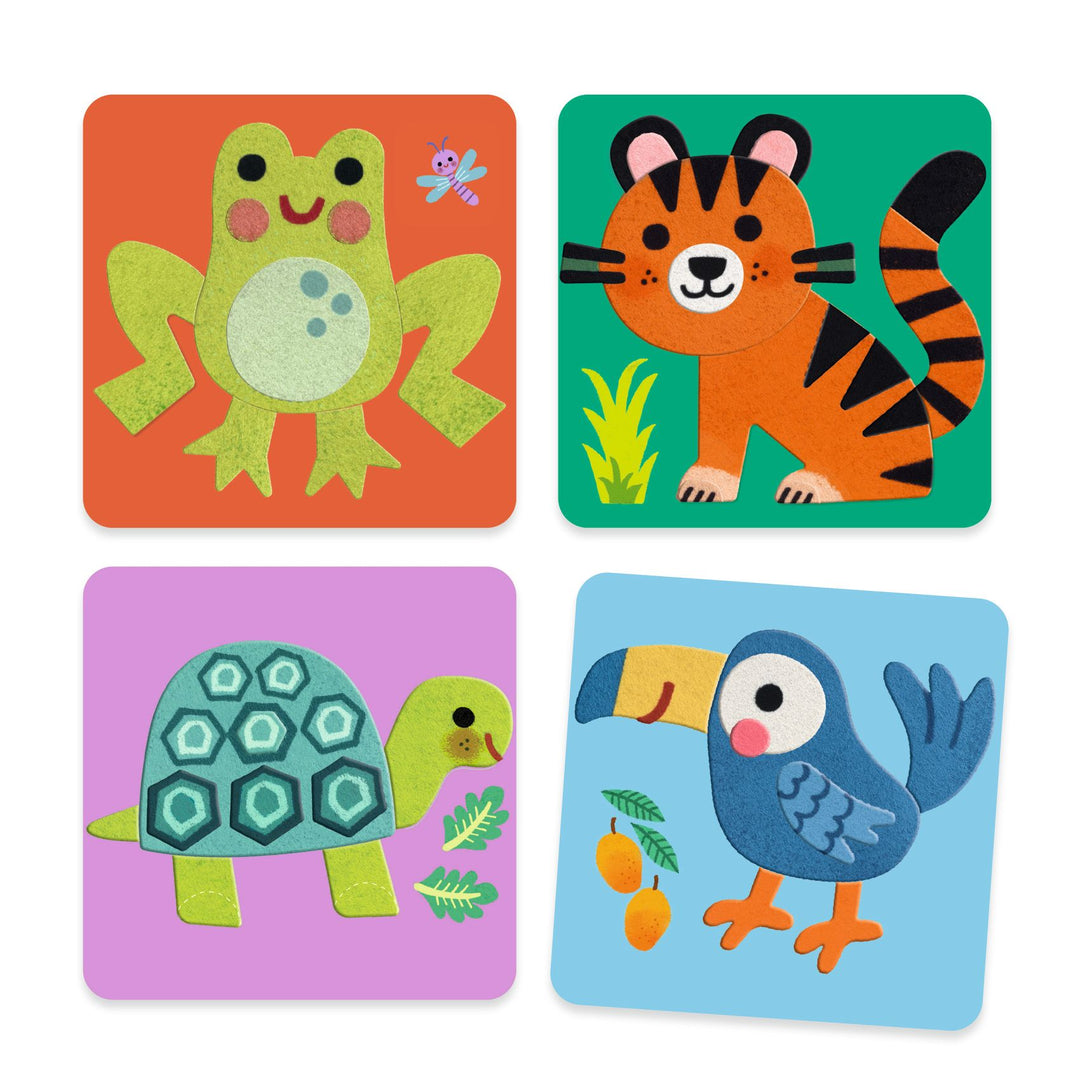 Djeco Felt Pictures – Soft Animals