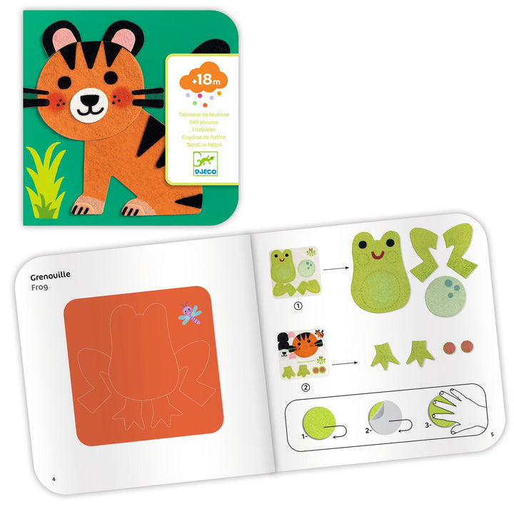 Djeco Felt Pictures – Soft Animals