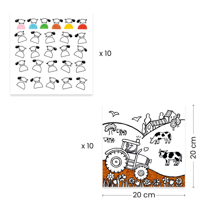 Djeco Colouring Activity Set – Farm