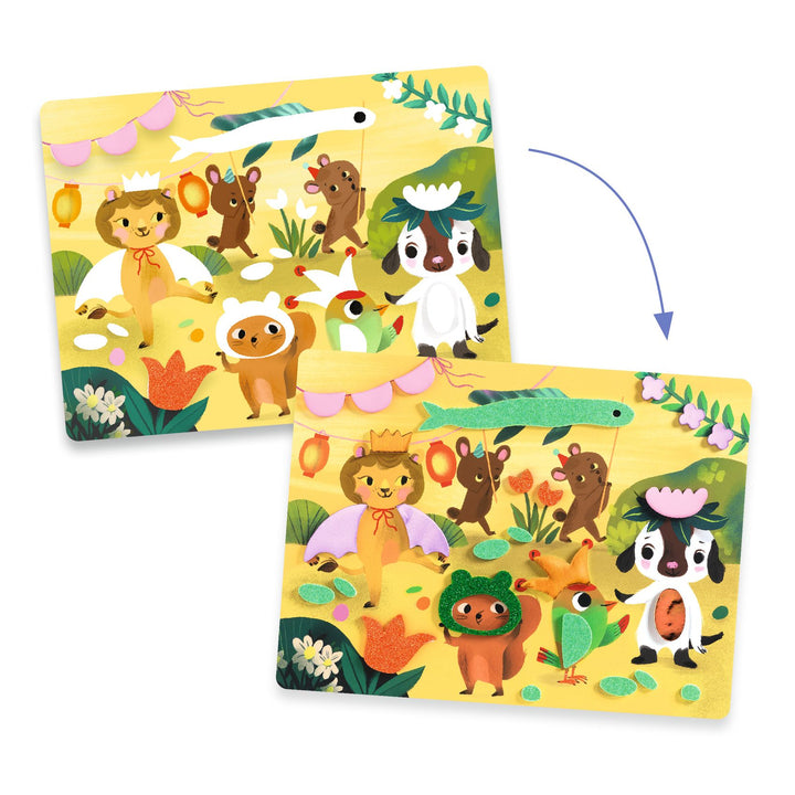 Djeco Foam Collage – Sparkling Parties