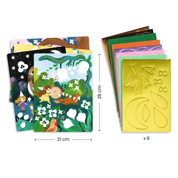 Djeco Foam Collage – Sparkling Parties