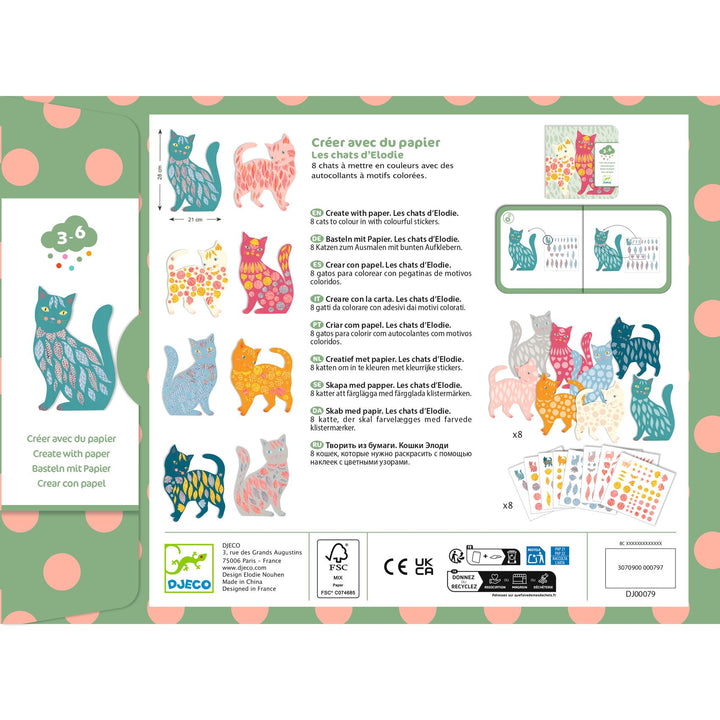 Djeco Create with Paper – Elodie’s Cute Cats