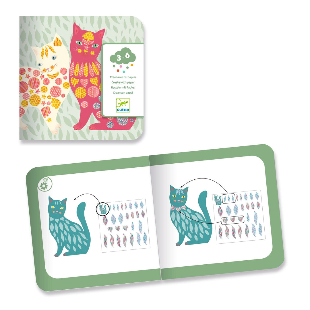 Djeco Create with Paper – Elodie’s Cute Cats