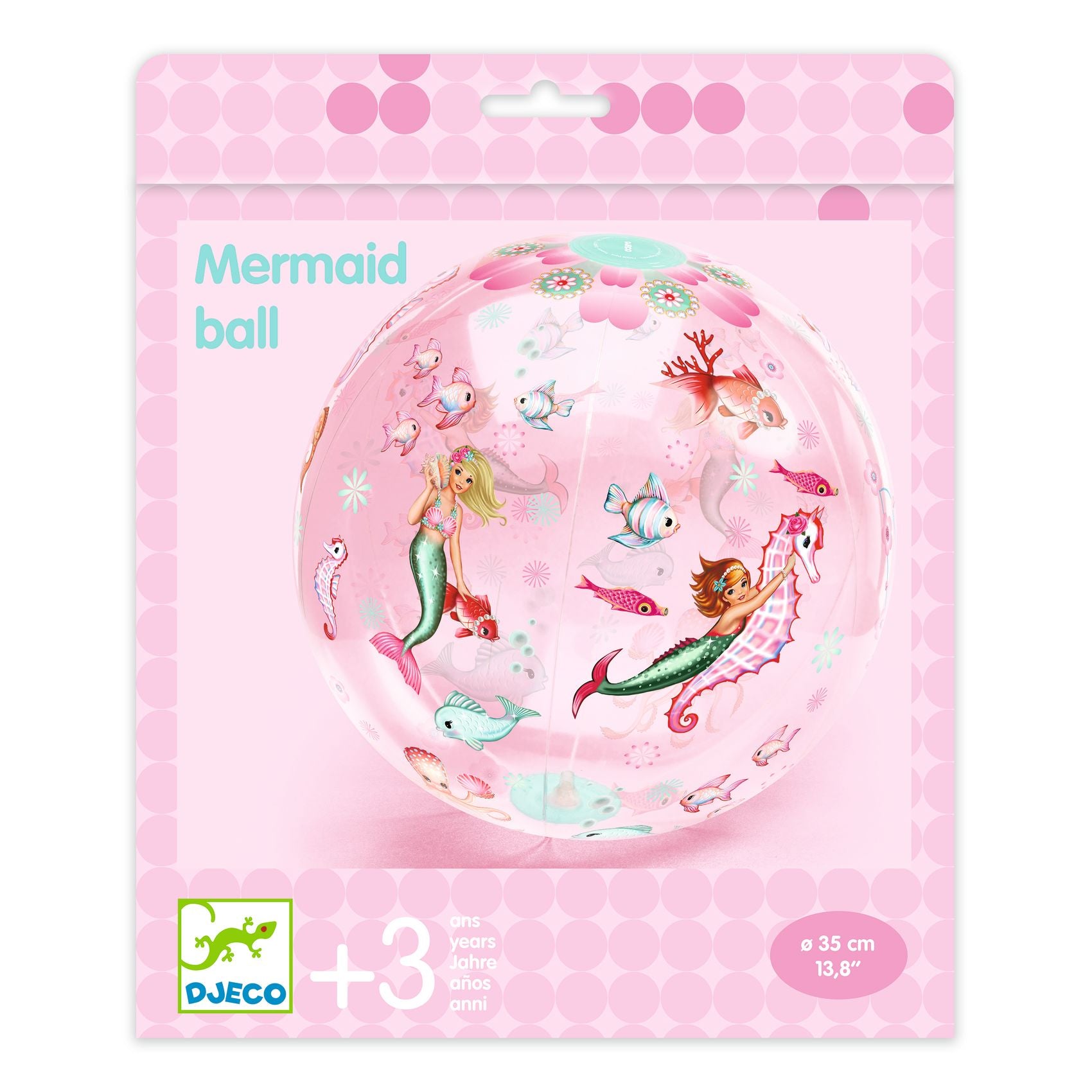 Djeco Inflatable Beach Ball – Mermaid