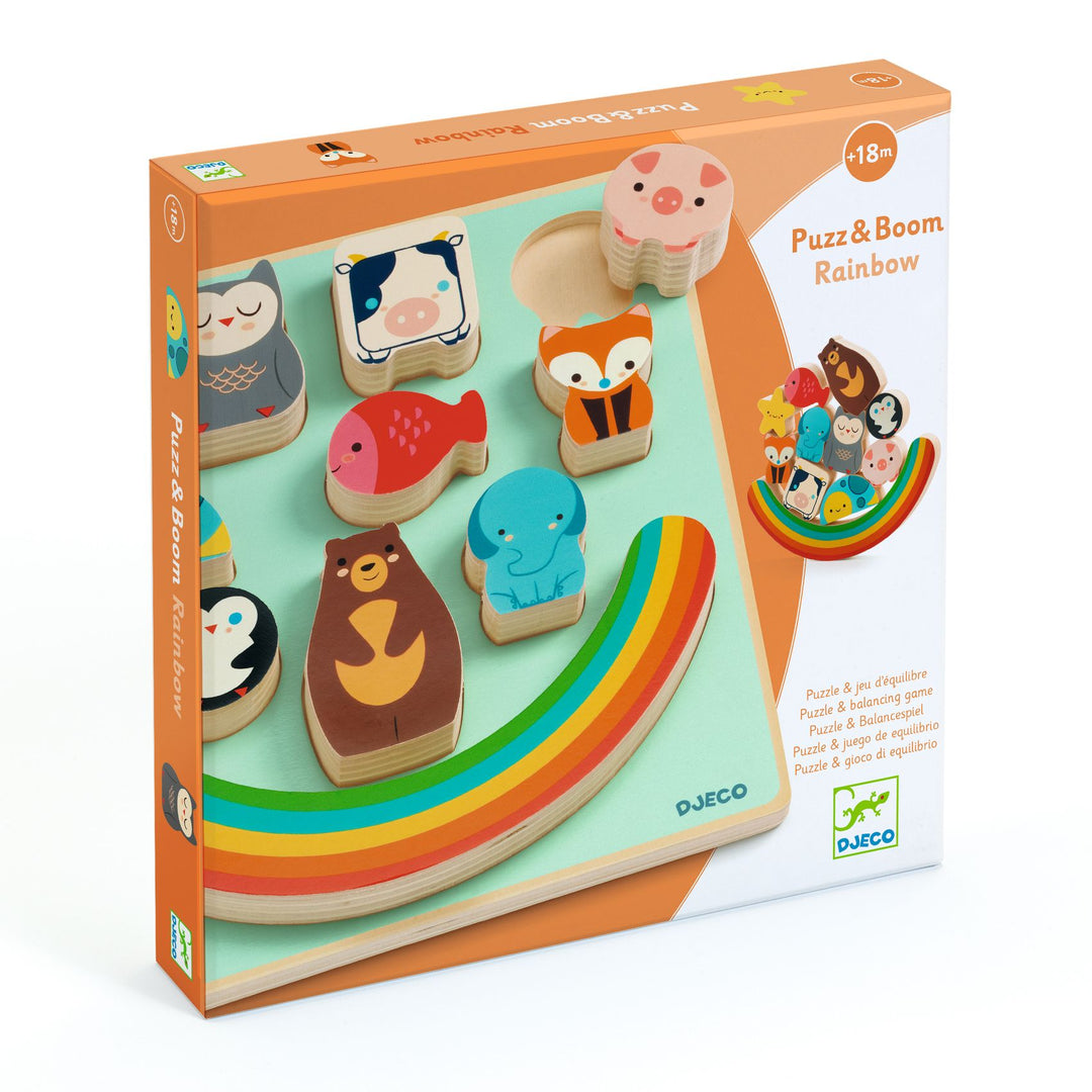 Djeco Rainbow Puzz &amp; Boom Puzzle