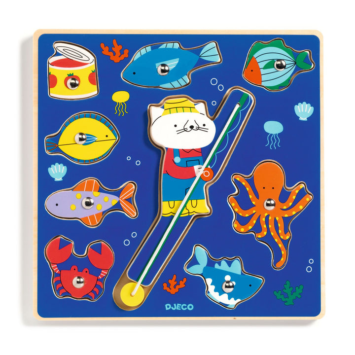 Djeco Puzz &amp; Fish Wooden Puzzle – Colour