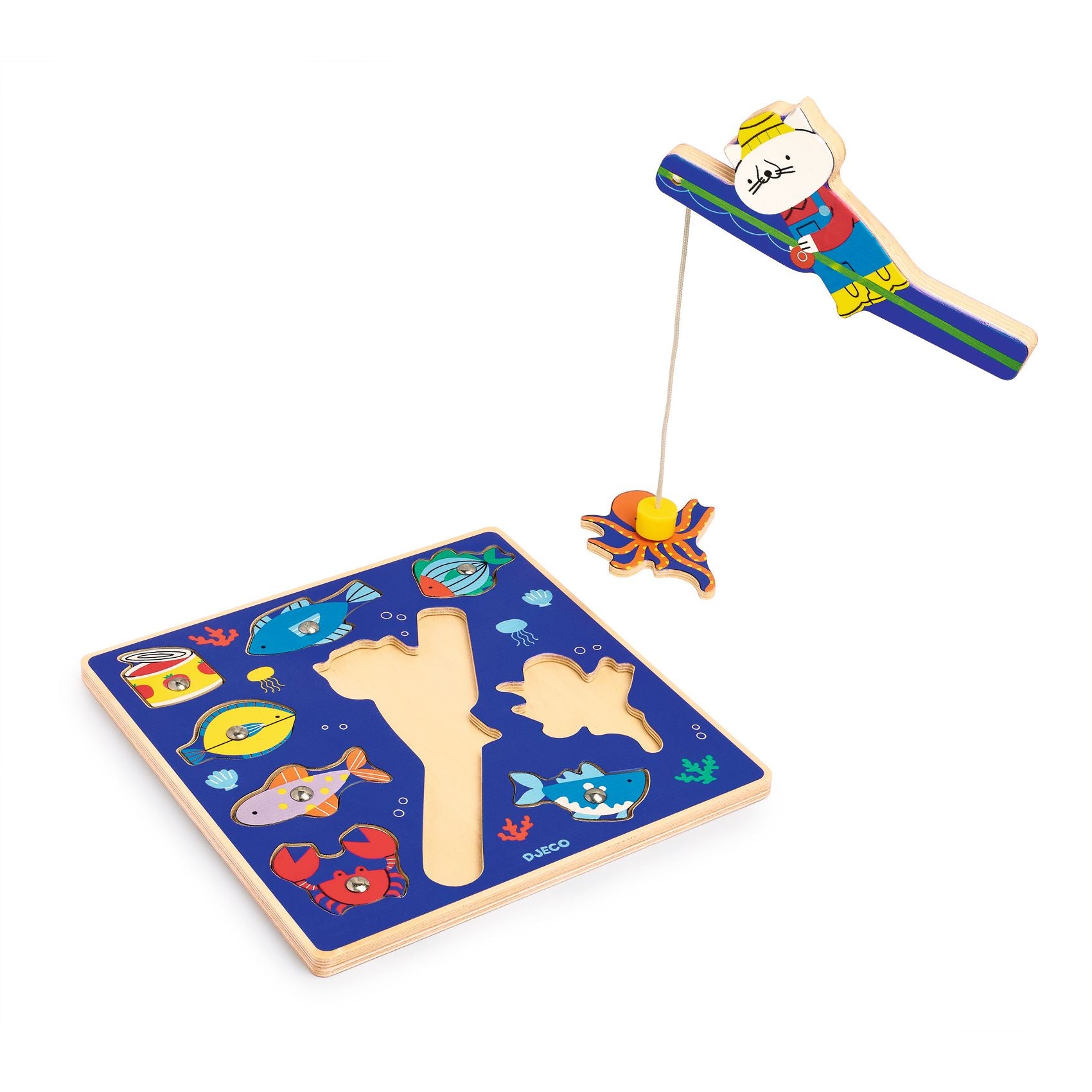 Djeco Puzz & Fish Wooden Puzzle – Colour