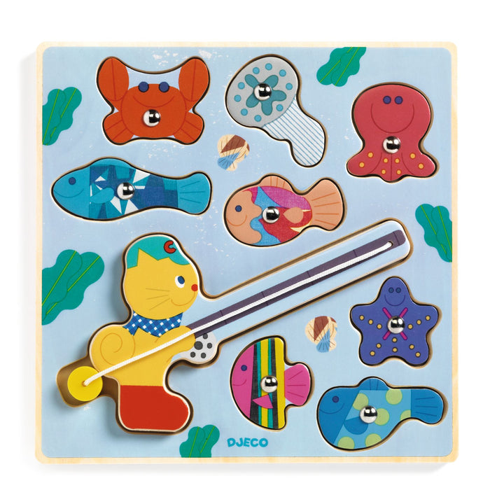 Djeco Puzz &amp; Fish Wooden Puzzle – Bariolo