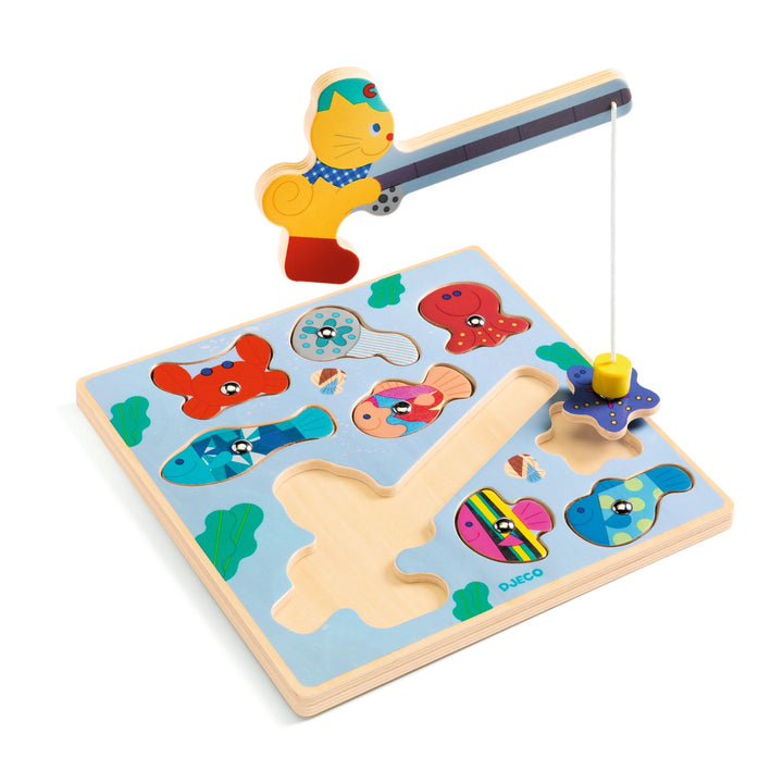 Djeco Puzz &amp; Fish Wooden Puzzle – Bariolo