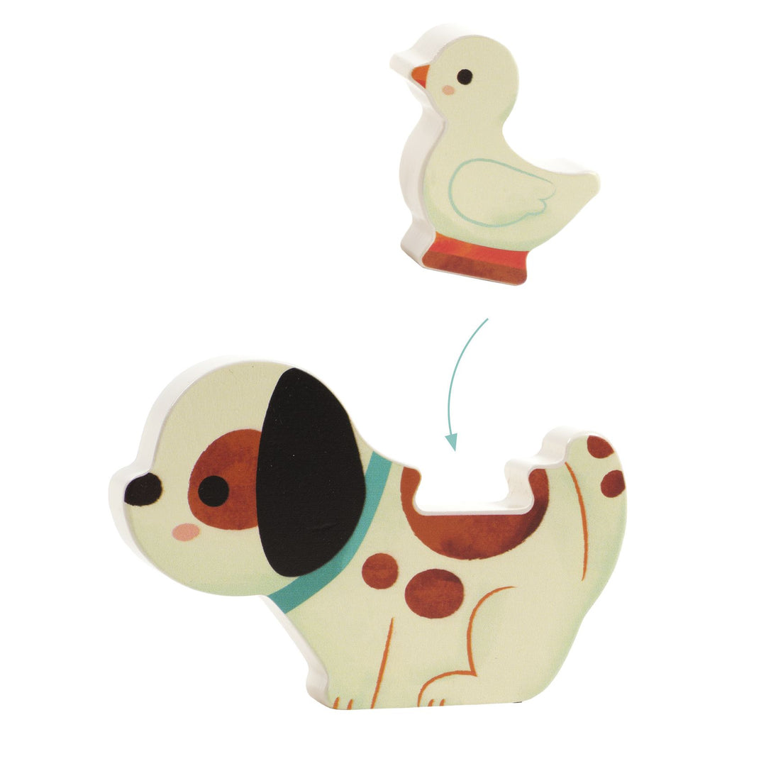 Djeco Puzz &amp; Play Wooden Puzzle – Friends