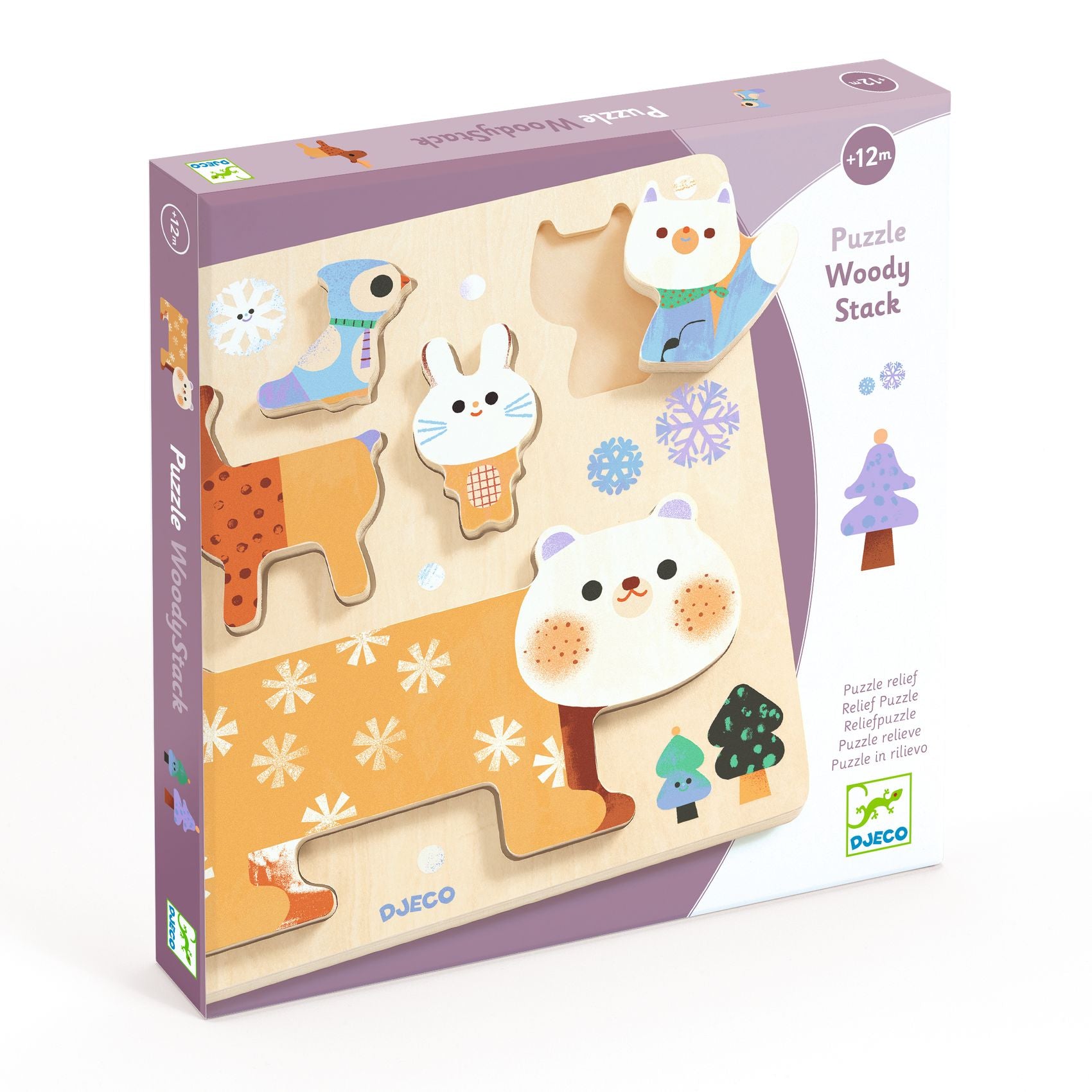 Djeco Wooden Puzzle – Woody Stack