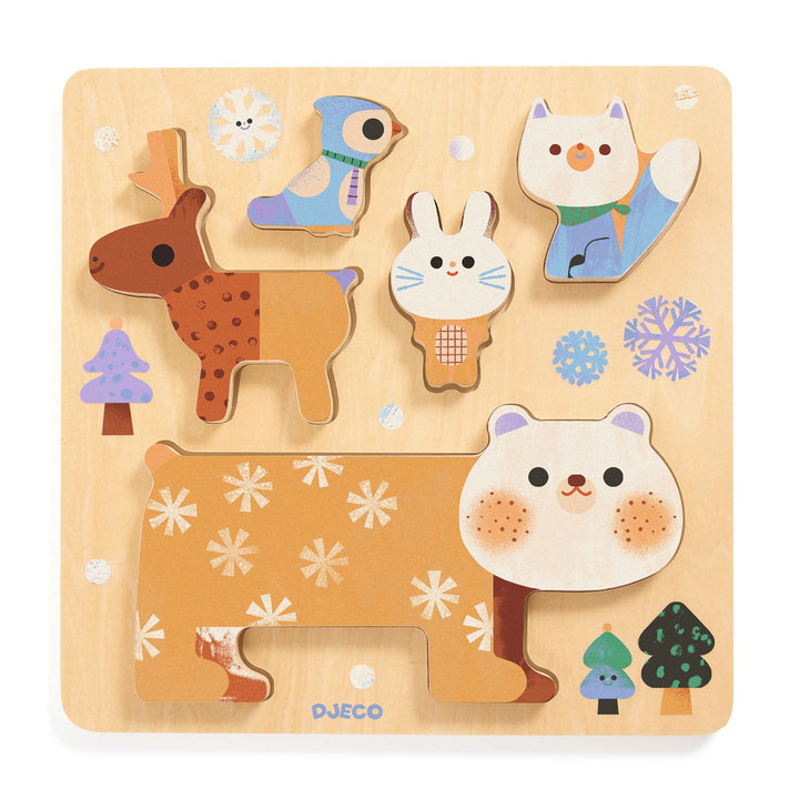 Djeco Wooden Puzzle – Woody Stack