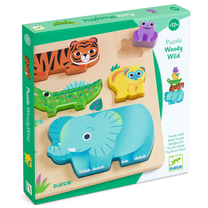 Djeco Wooden Puzzle – Woody Wild