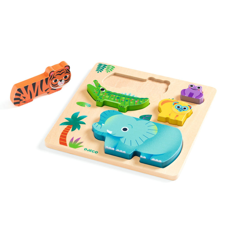 Djeco Wooden Puzzle – Woody Wild