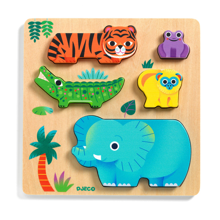 Djeco Wooden Puzzle – Woody Wild