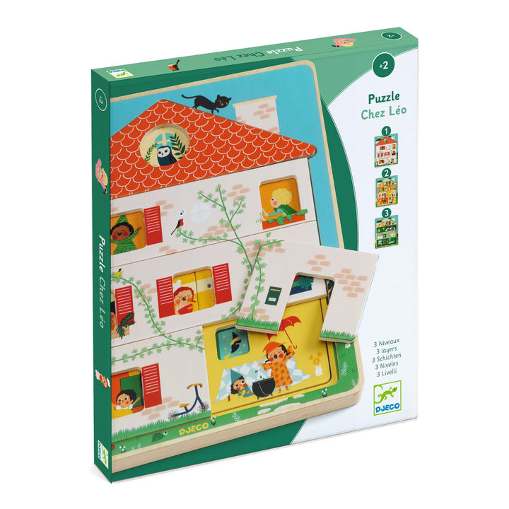 Djeco Three Layer Wooden Puzzle – Chez Leo