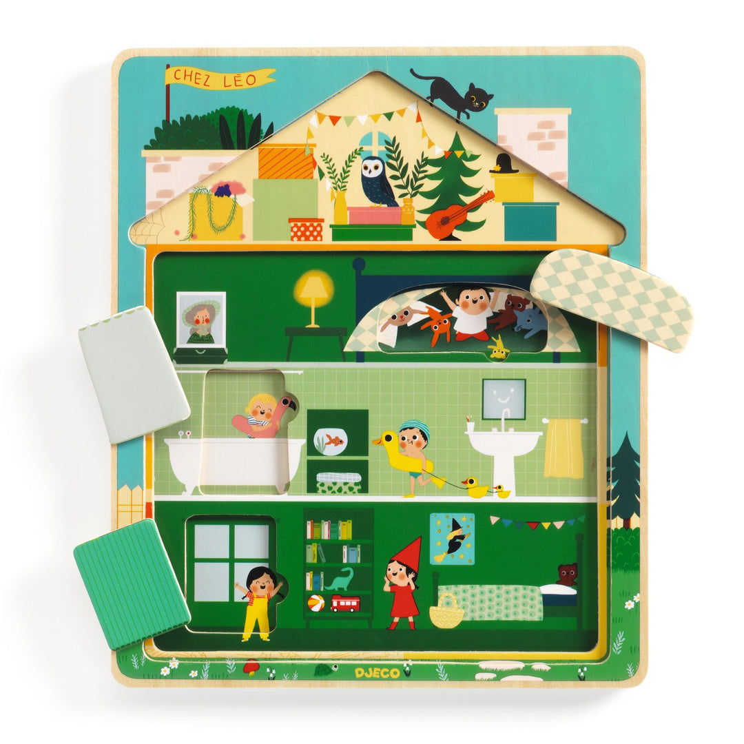 Djeco Three Layer Wooden Puzzle – Chez Leo