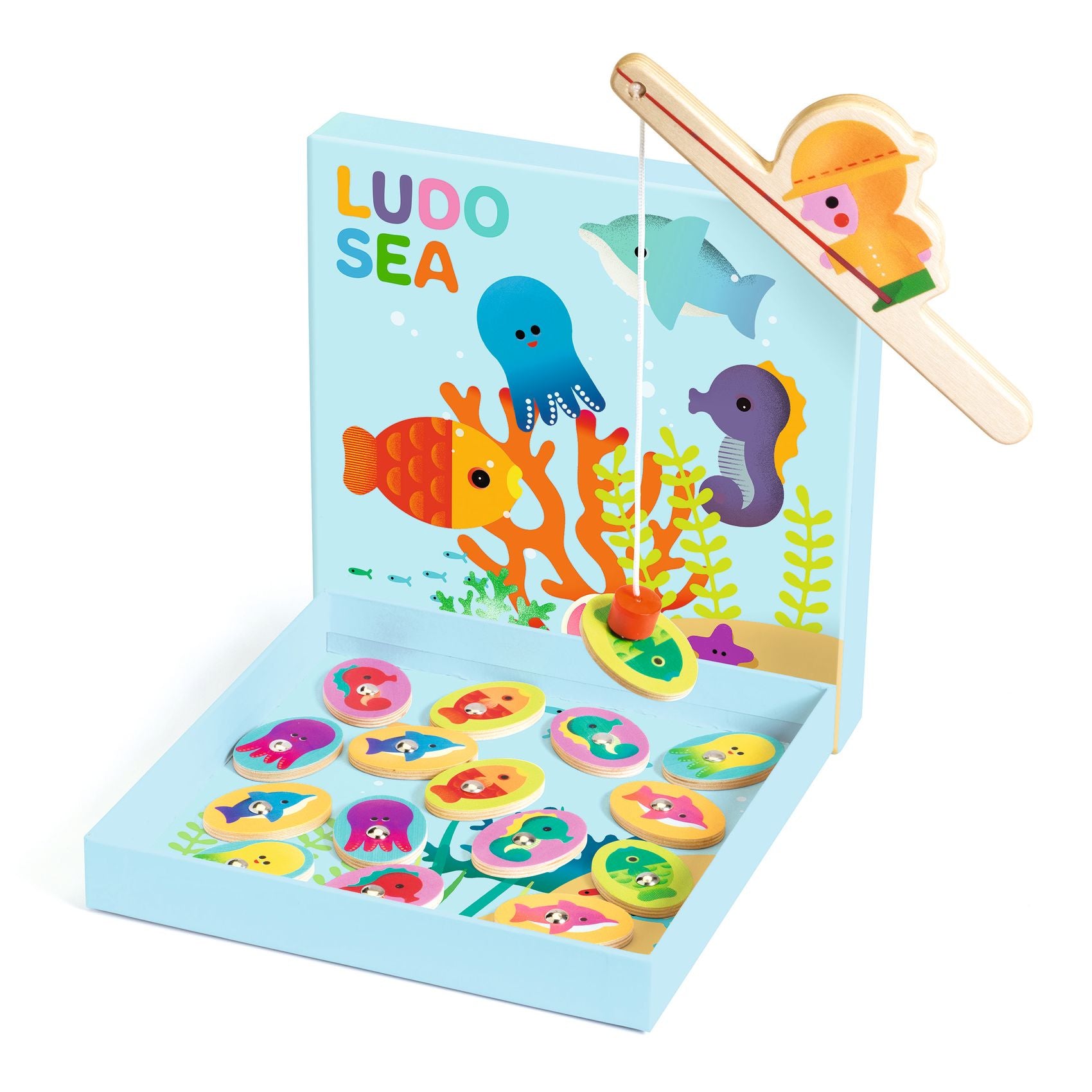 Djeco 4-in-1 Game – Ludo Sea