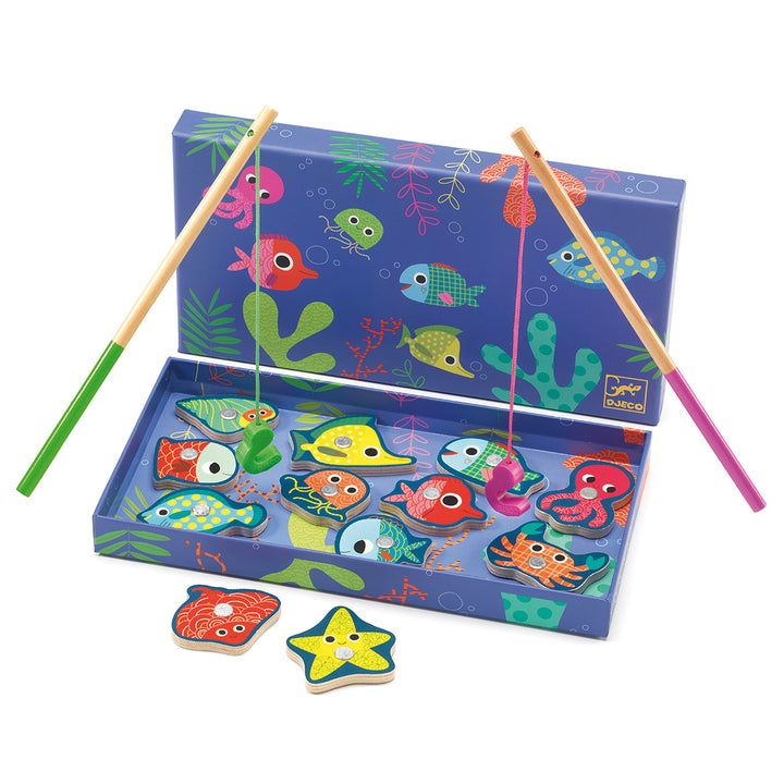 Djeco Magnetic Fishing Game – Coloured Fish