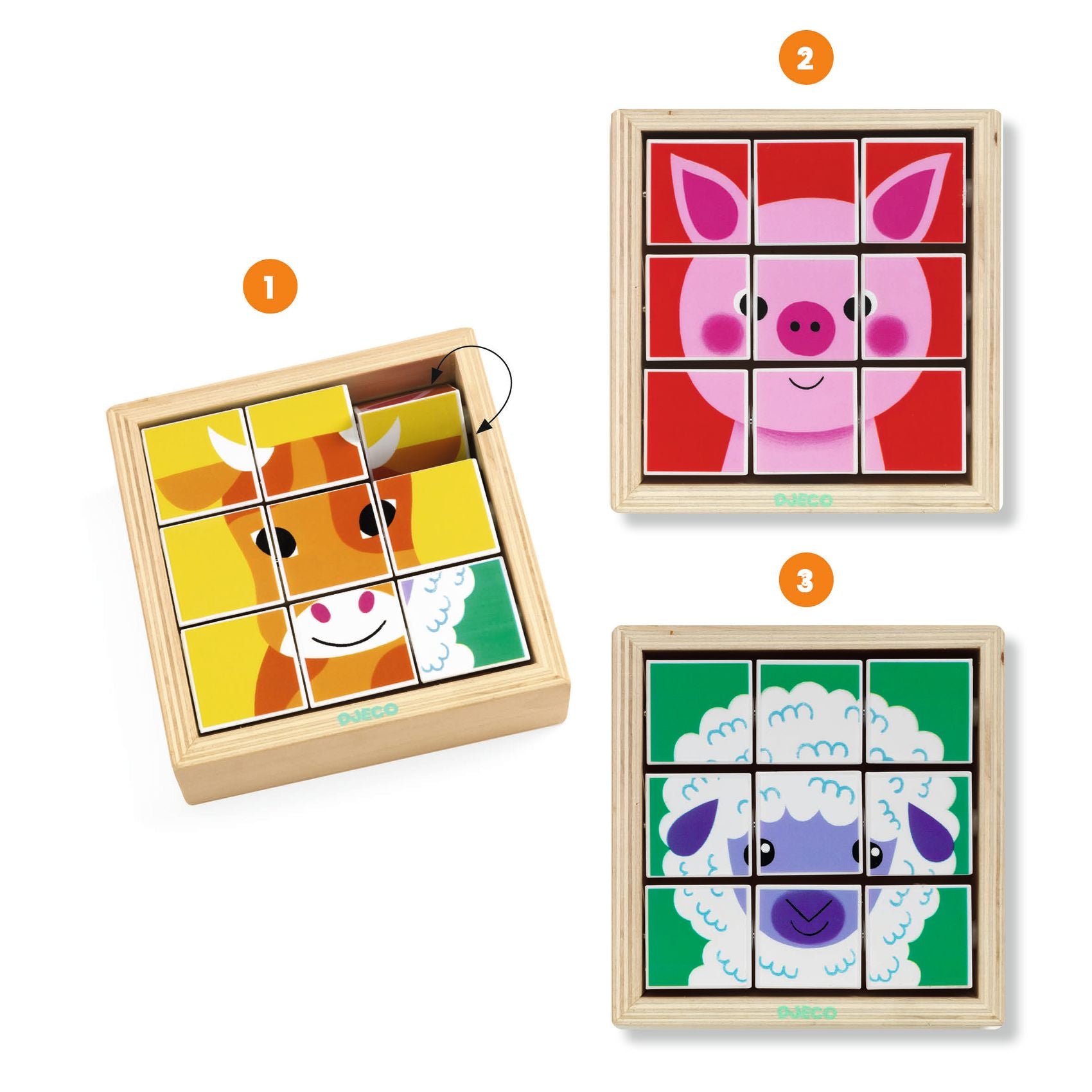 Djeco Wooden Puzzle – Animoroll