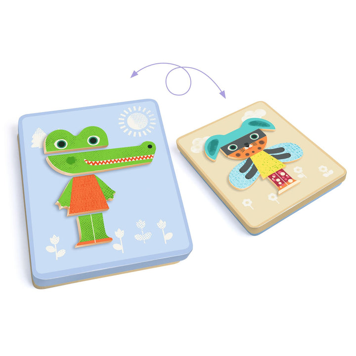 Djeco Inzebox Magnetic Game – Mix Animals