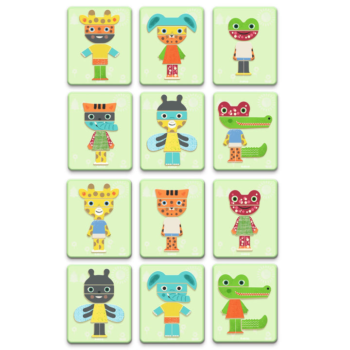 Djeco Inzebox Magnetic Game – Mix Animals