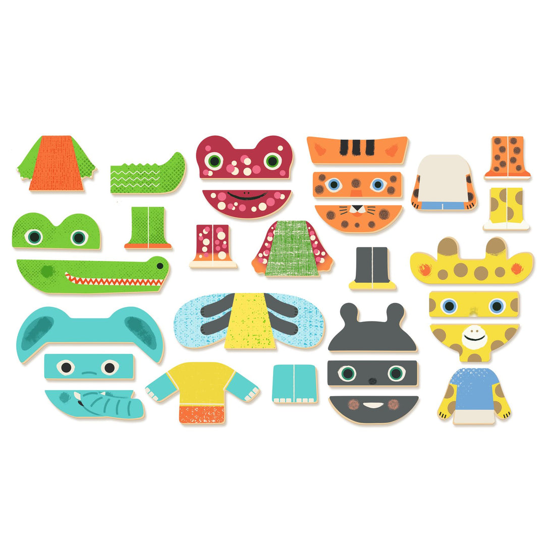 Djeco Inzebox Magnetic Game – Mix Animals