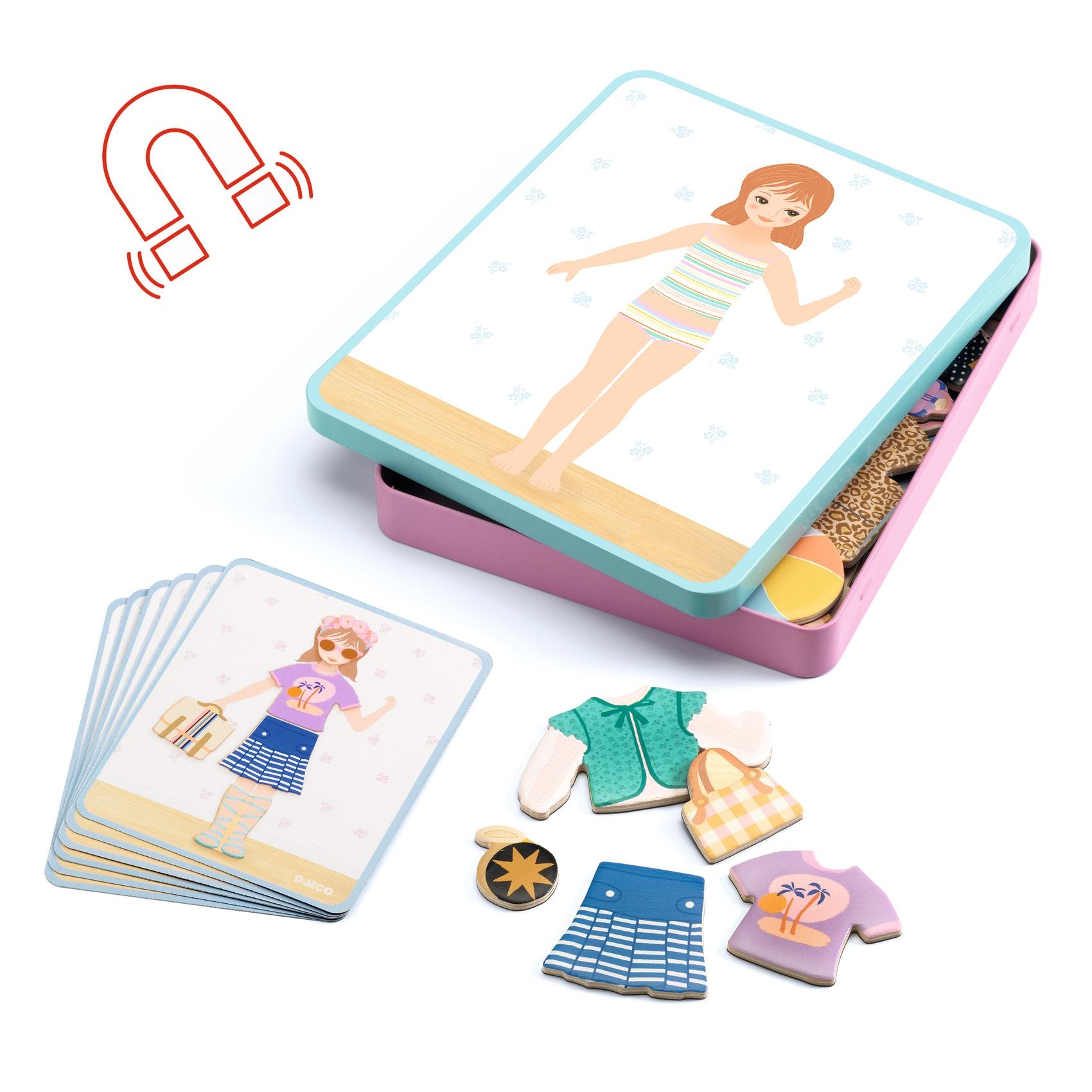 Djeco Inzebox Magnetic Game – Dressing