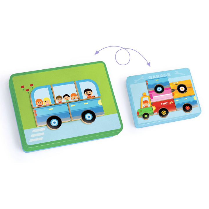Djeco Inzebox Magnetic Game – Vehicles
