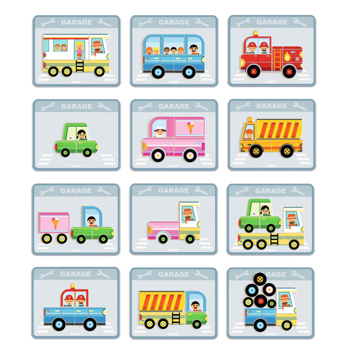 Djeco Inzebox Magnetic Game – Vehicles