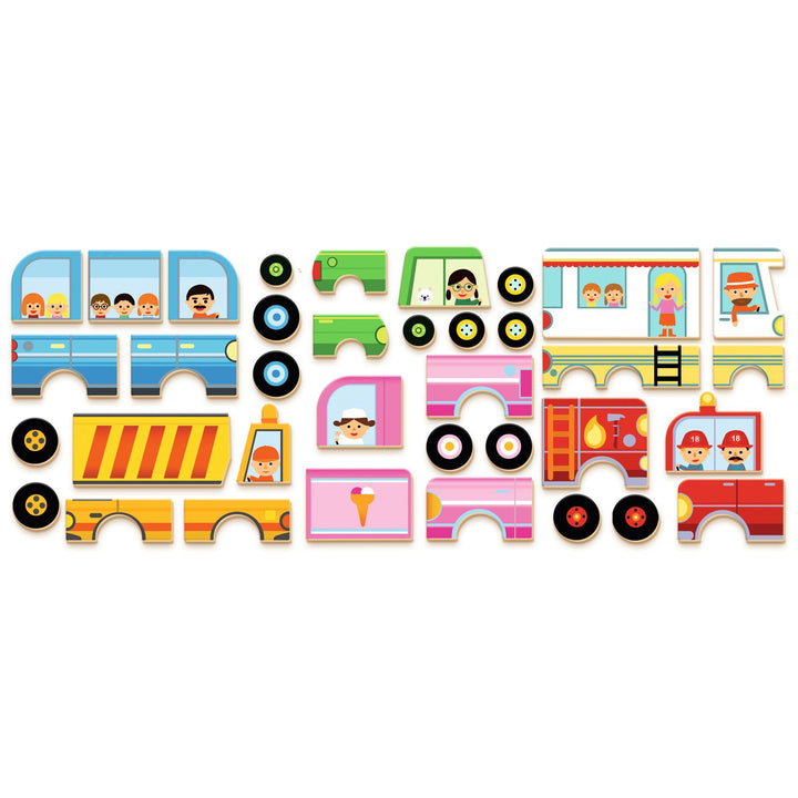 Djeco Inzebox Magnetic Game – Vehicles