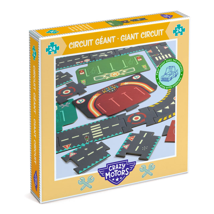 Djeco Crazy Motors Giant Puzzle – City Circuit
