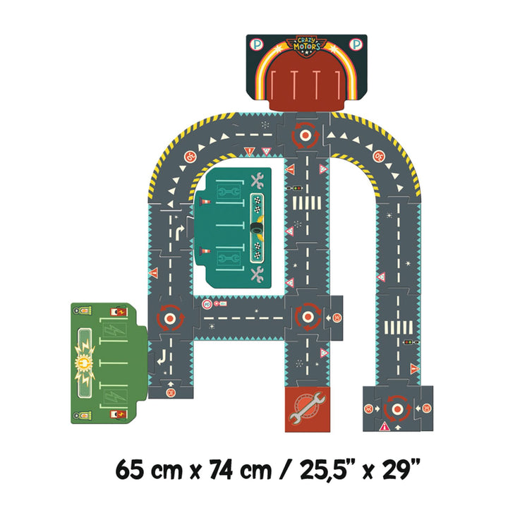 Djeco Crazy Motors Giant Puzzle – City Circuit