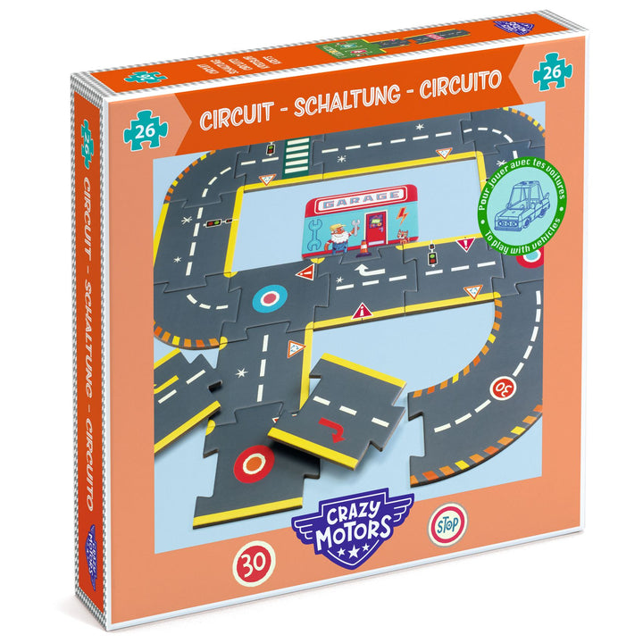 Djeco Crazy Motors Road Puzzle – Circuit