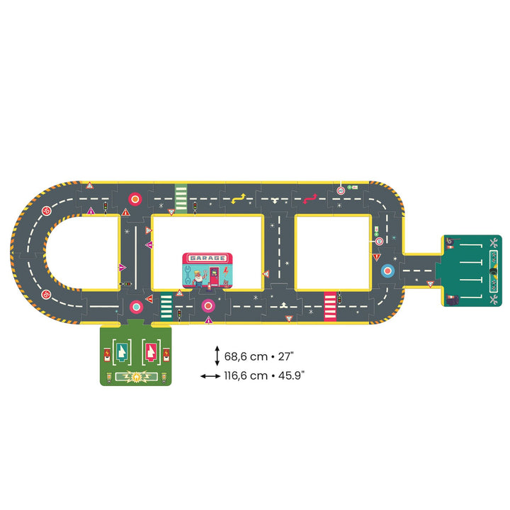 Djeco Crazy Motors Road Puzzle – Circuit