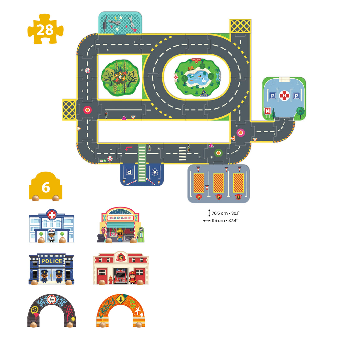 Djeco Crazy Motors Puzzl&