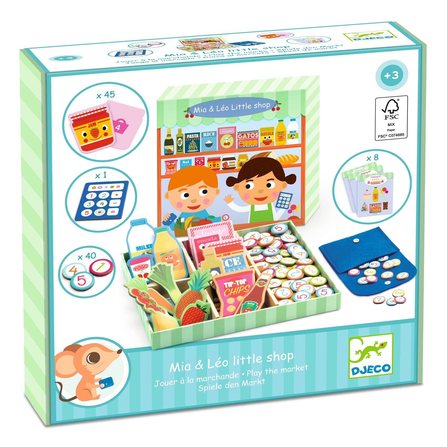 Djeco Little Shop Playset – Mia & Leo